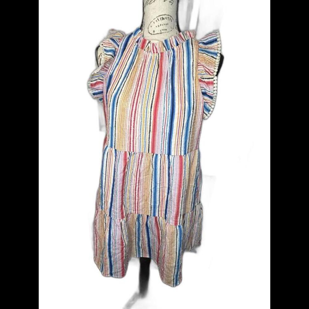 NWT THML Clayton stripped sun dress with pockets  Women's size XS